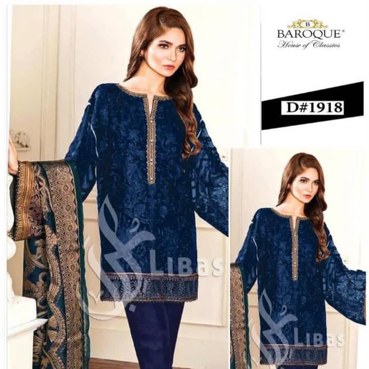 Ladies Unstiched Suits (BAROQUE)