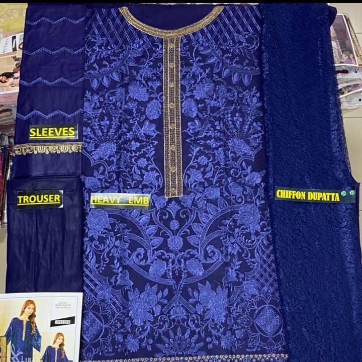 Ladies Unstiched Suits (BAROQUE)