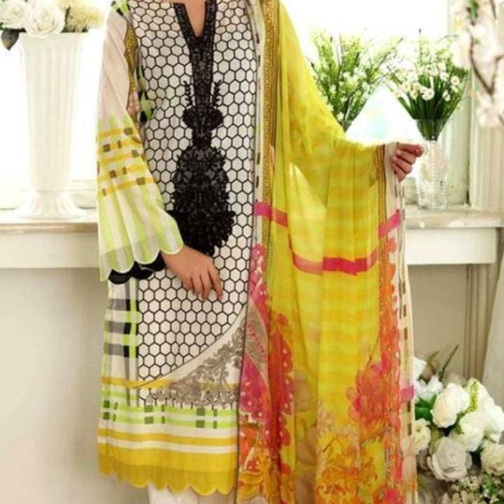 Ladies Lawn Suit