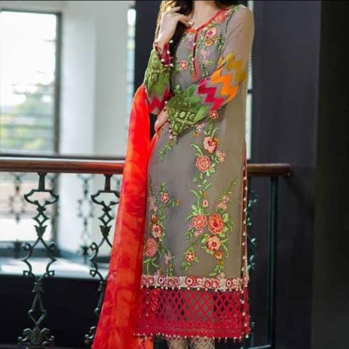 Ladies Lawn Suit ( Iznik Chiffon Collection )