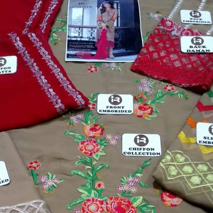 Ladies Lawn Suit ( Iznik Chiffon Collection )