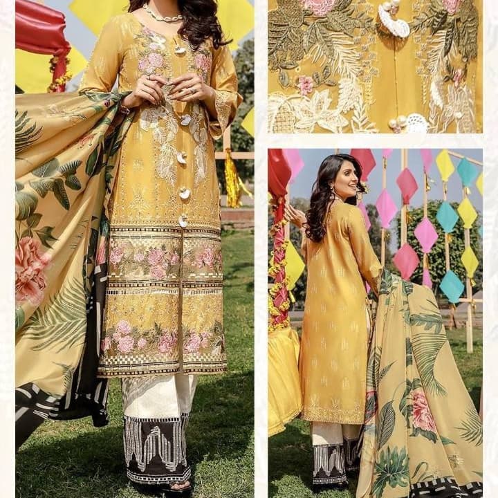 Ladies Lawn Suit ( Elaf )
