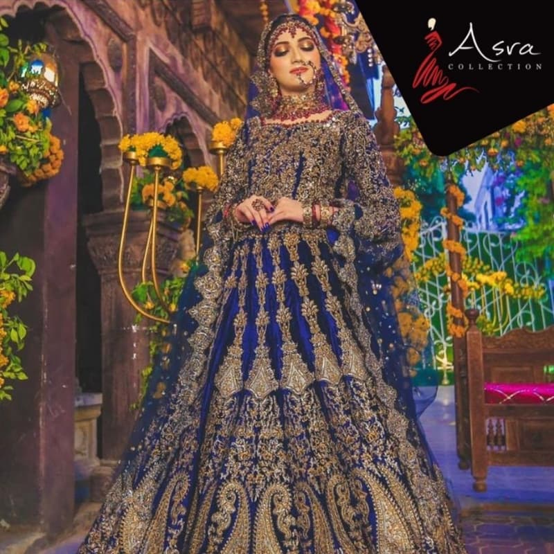 *Kashee Desinger wedding collection* *attractive colour  blue*