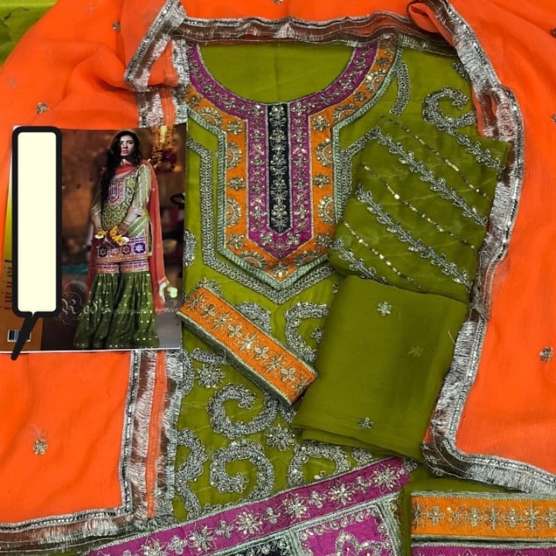 *Dholki Party Wear Collection*  Perfect for Mehndi occasions