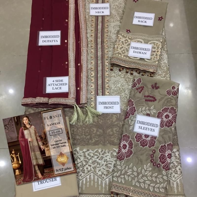 Flossie Festive Collection  *Fabric Chiffon*