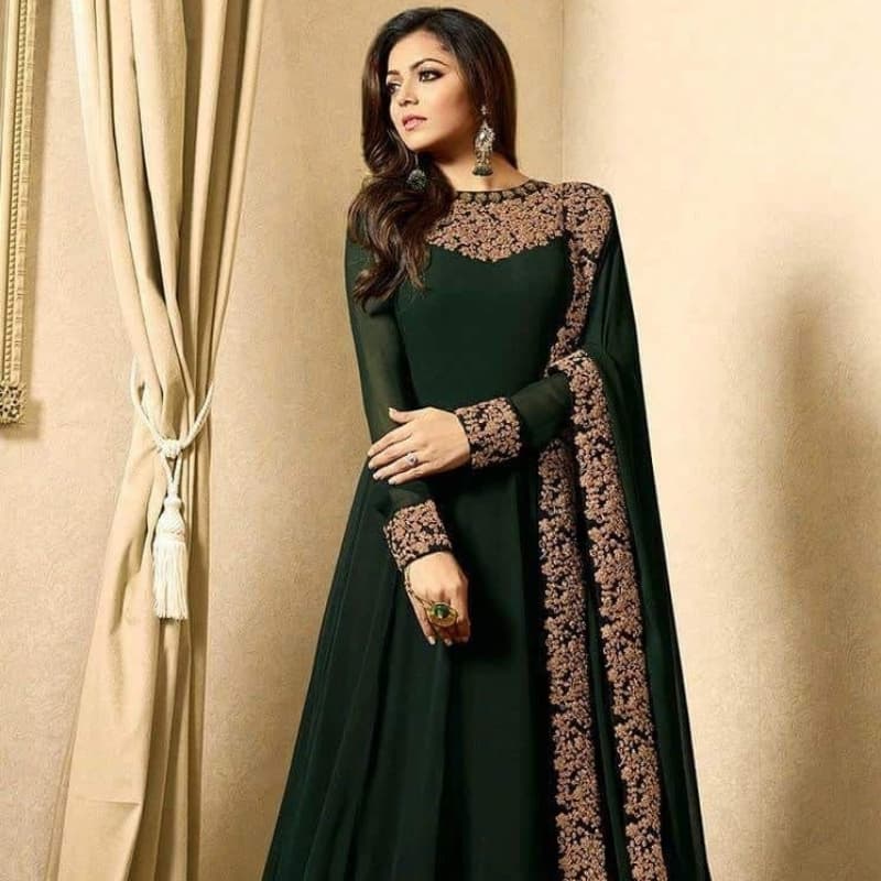 *** **Indian Chiffon Embroidery Maxi****Code MD 06