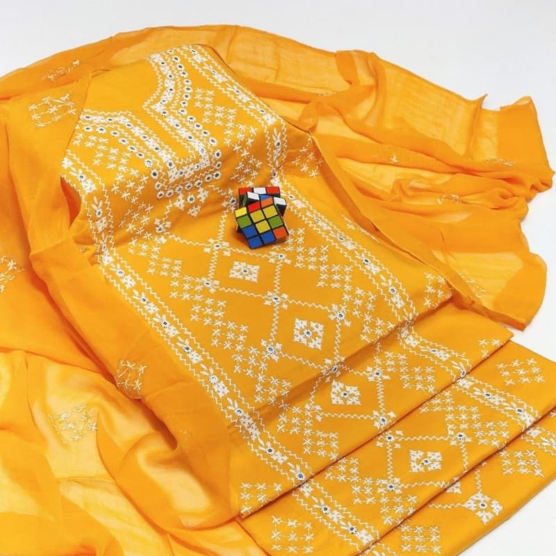 Lawn Summer Collection 3pc  Sindhi Booti