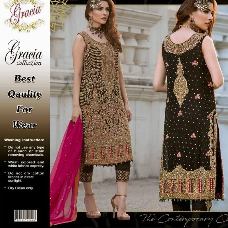 *AGAIN AVAILABLE ON DEMAND*  *BRAND...AISHA IMRAN*   *3(PC)UNSTITCH*