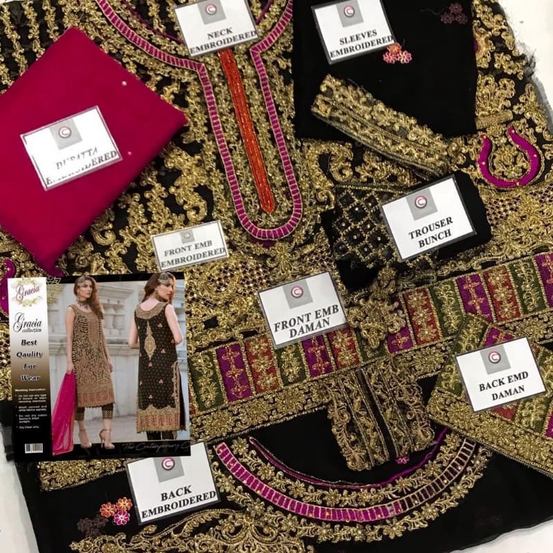 *AGAIN AVAILABLE ON DEMAND*  *BRAND...AISHA IMRAN*   *3(PC)UNSTITCH*