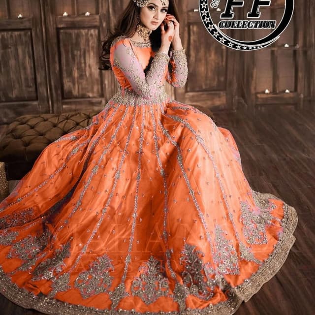 *HIRA MANI* RUEDAD E SAHRavishing blush long frock
