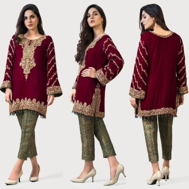 *Ayesha Imran VELVET SUIT****** *Ayesha Imran bridal embroidery velvet sui